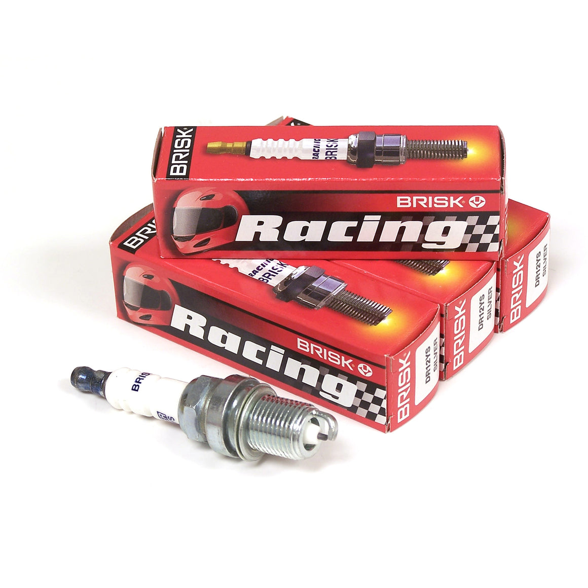 Brisk Silver DR12YS Spark Plug (1 step colder for modified boost) (Eac ...